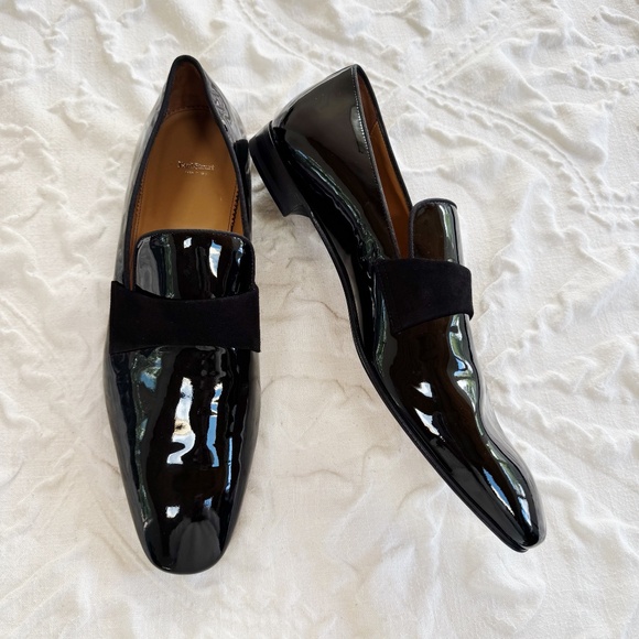 Paul Stuart Men's Heron Patent Leather Loafers Size 15 New - Picture 6 of 15